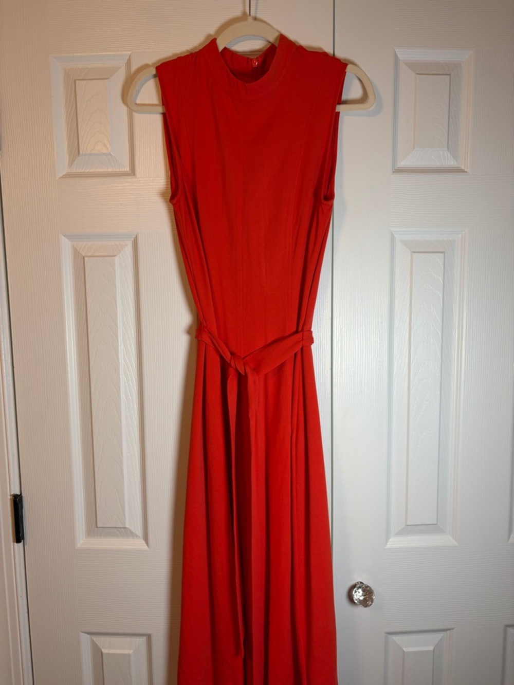 Boden Sleeveless Dress with Waist Tie